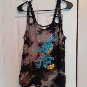 Tank. Large. Gray and black